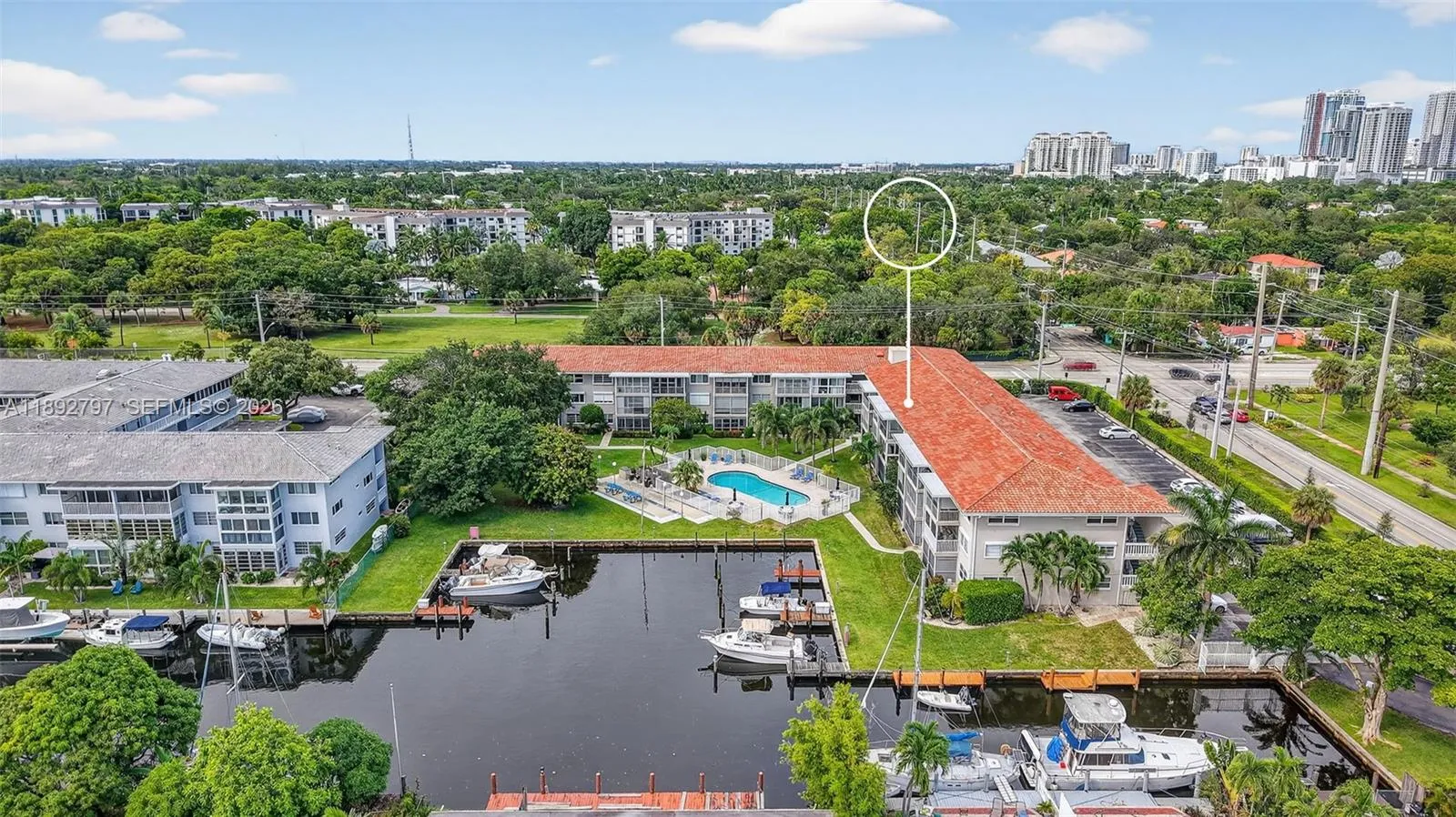 View to north to Tarpon River Community