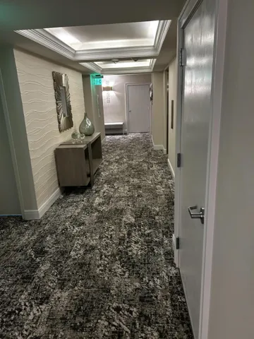 MARINA TOWER FLOOR ELEVATOR HALLWAY VIEW