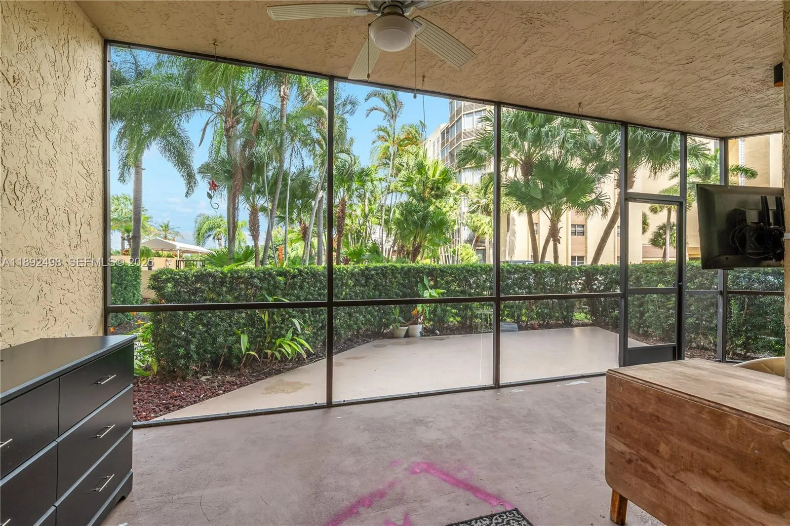 Screened patio