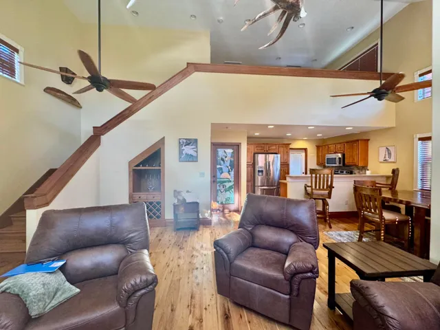 Stairway to loft bedroom