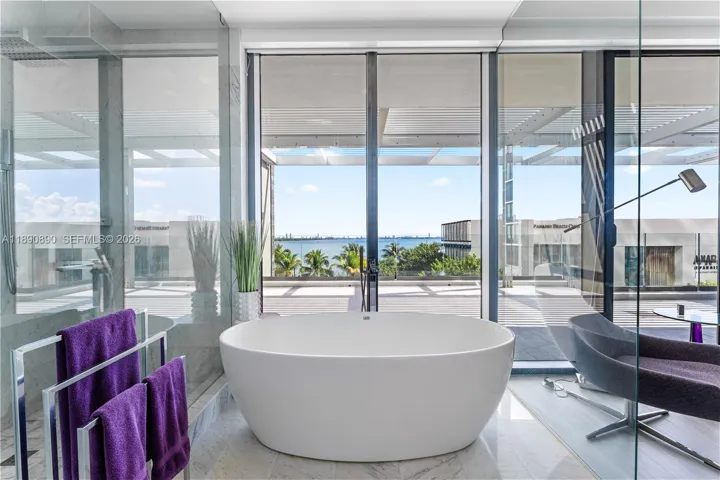soaking tub with a view!