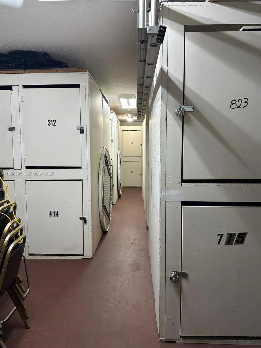 entrance of the storage room