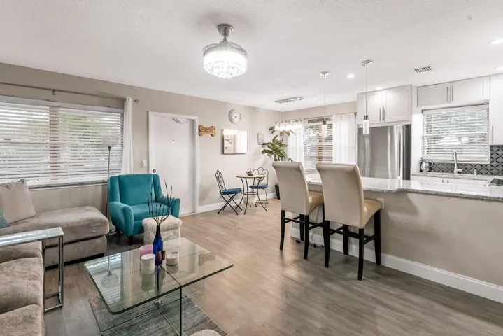 Front Door, Living & Dining & Kitchen