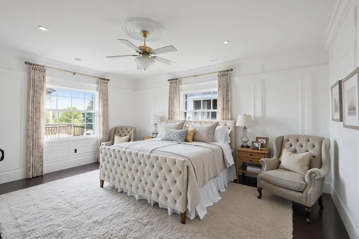 Virtually Staged Primary Bedroom