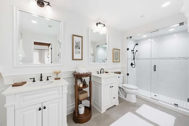 Virtually Staged Primary Bath
