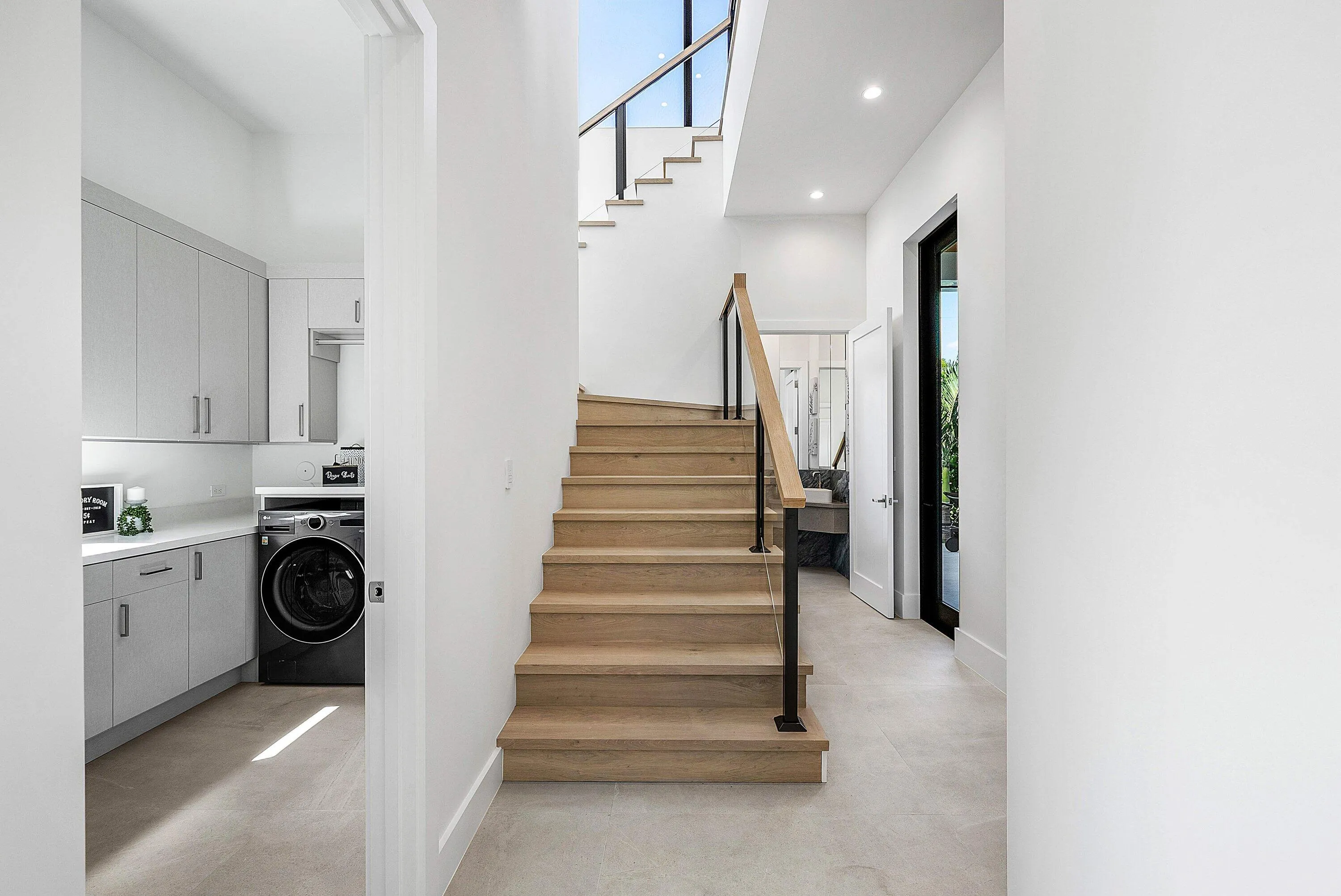 Ascend to 2nd floor