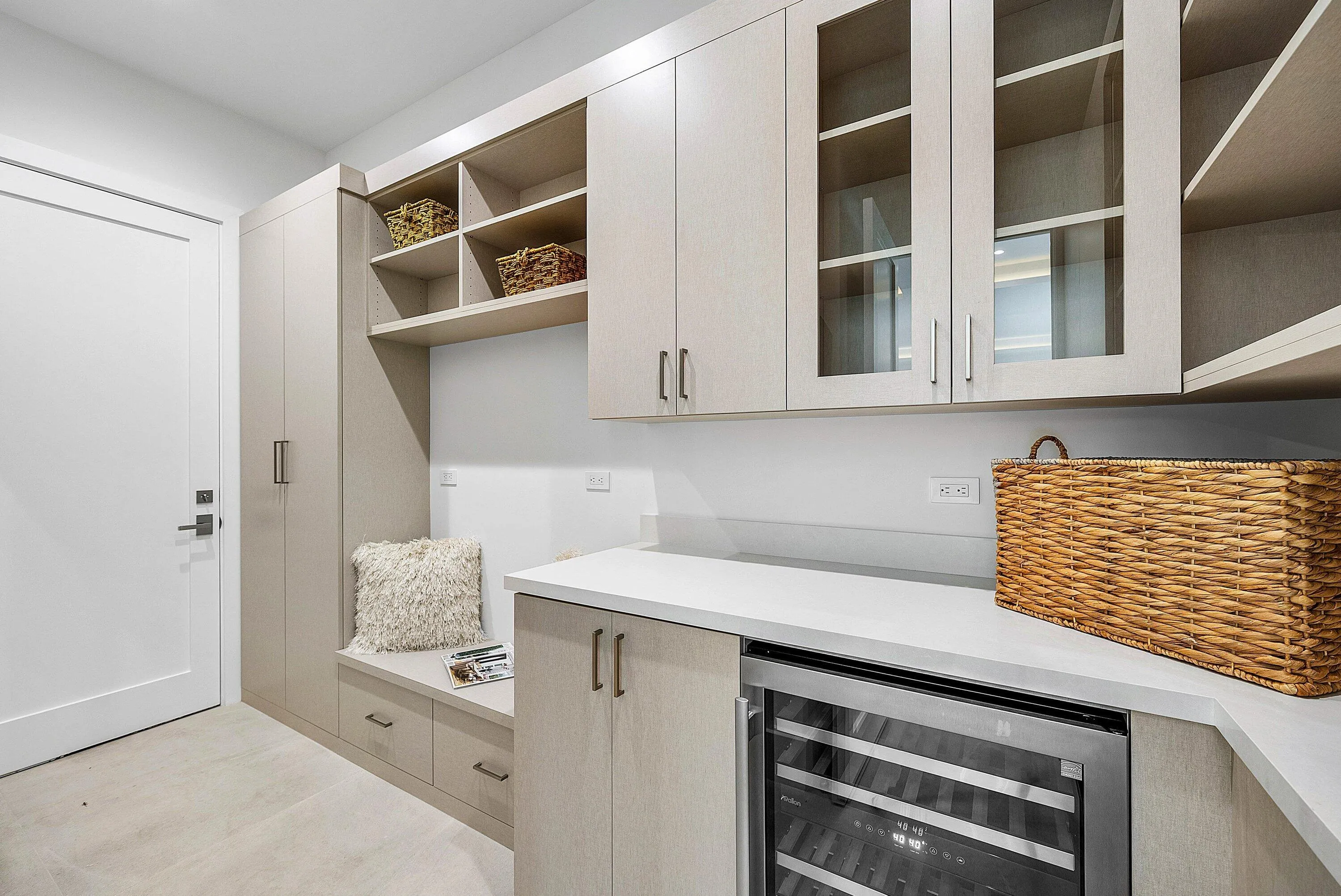 Walk thru pantry from garage to kitchen