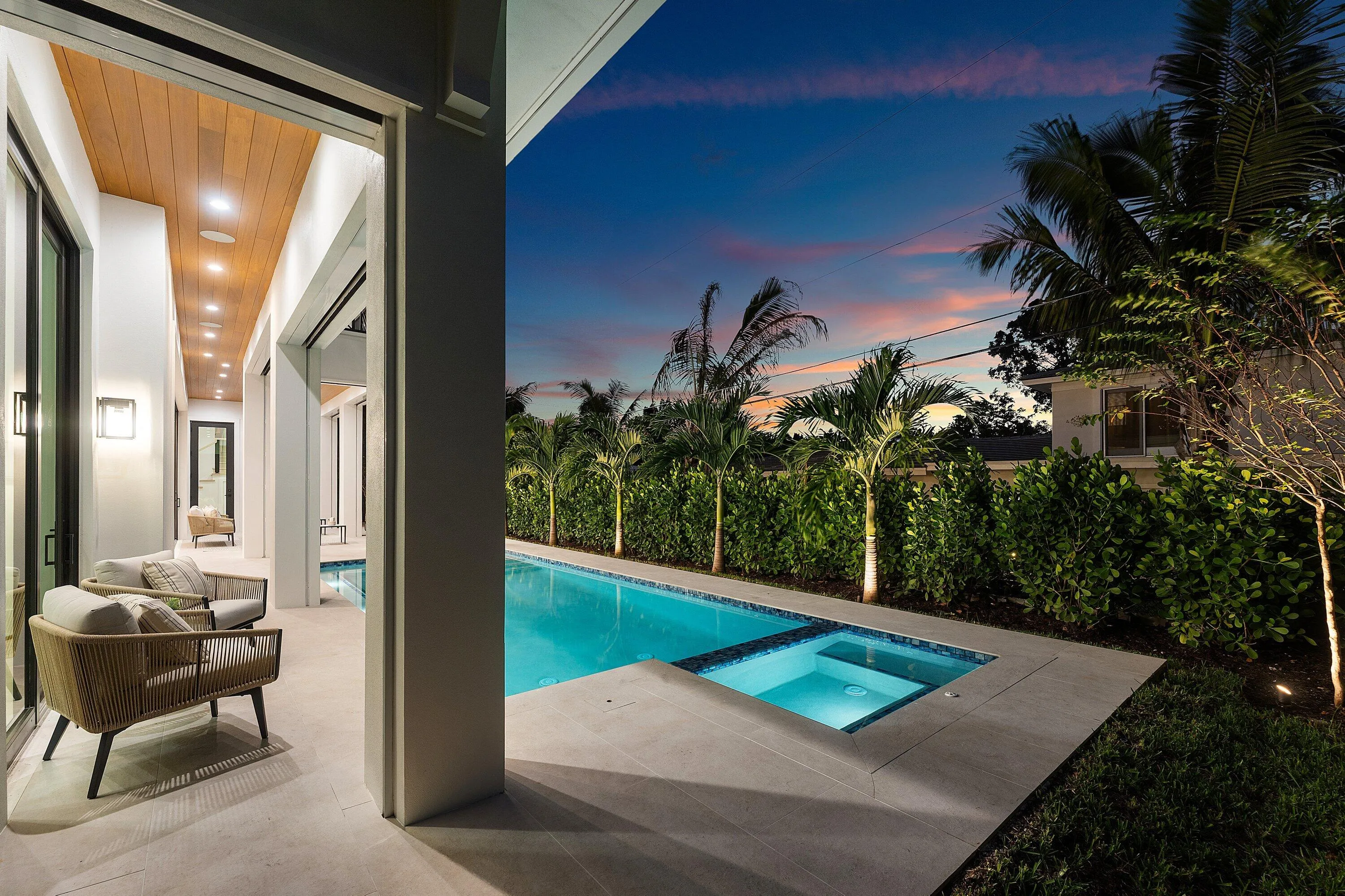 Year round heated pool and spa