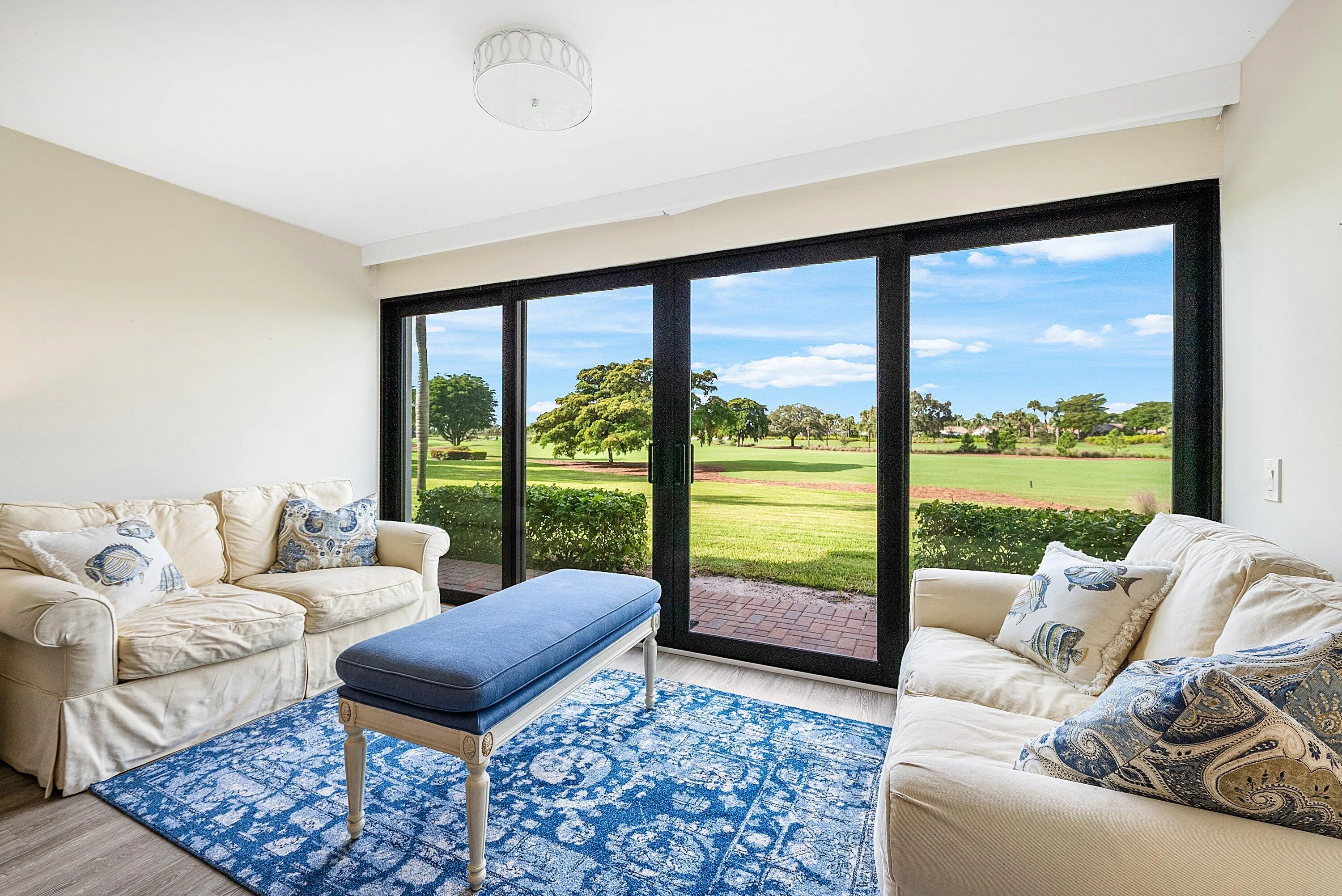 Casual living and view