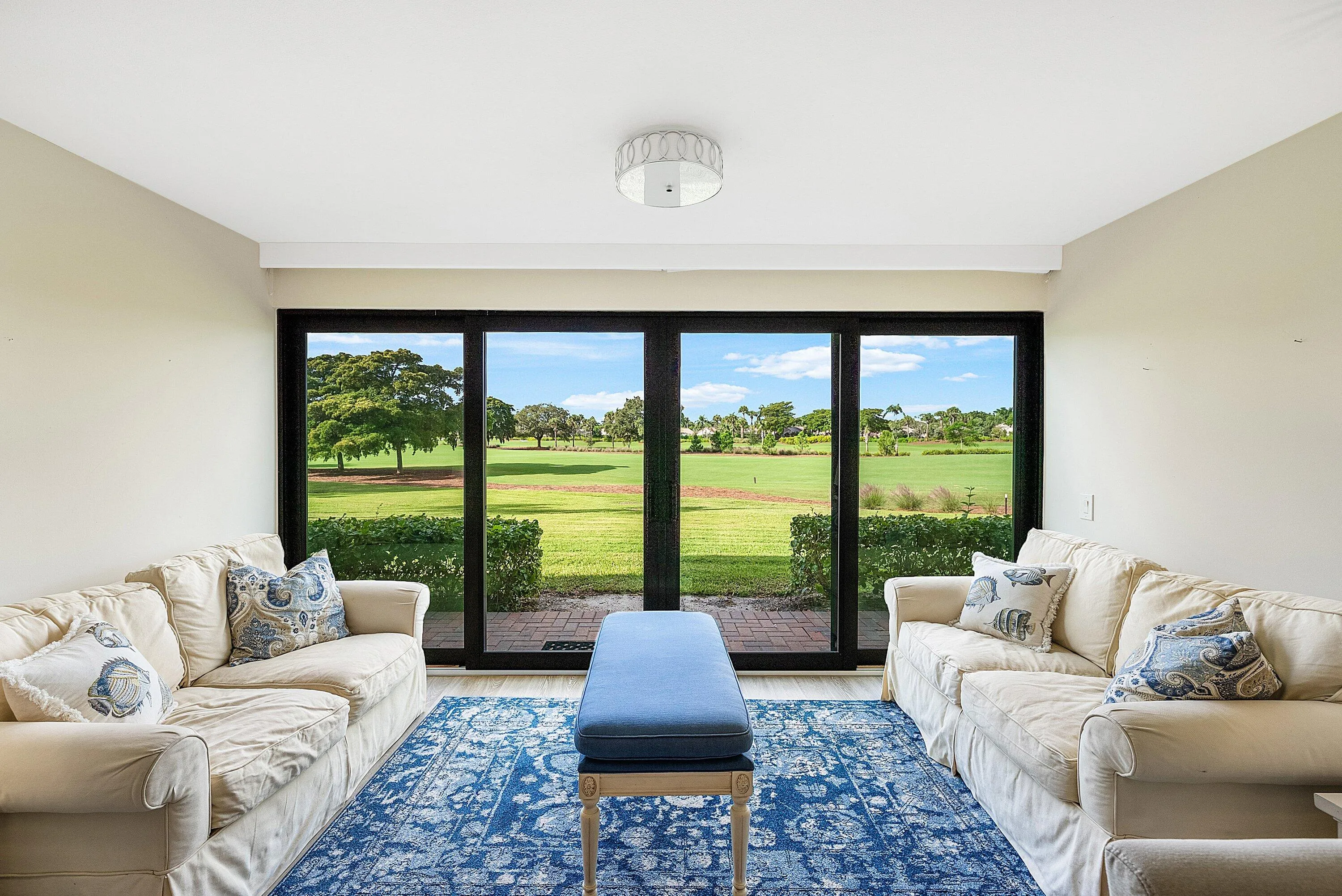 Casual living and view