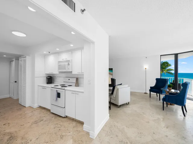 kitchen to living area