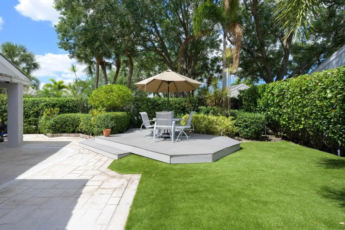 Turf Backyard and Seating Area