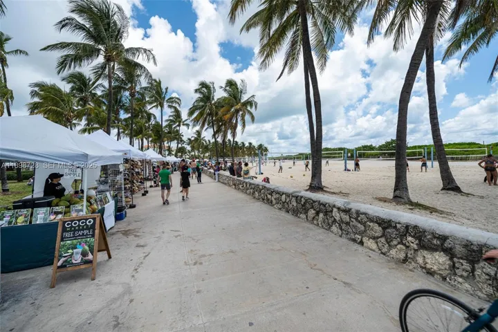 One block from the rich community life of South Beach. Events every weekend.