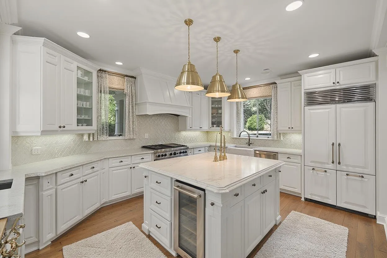 Virtually staged kitchen