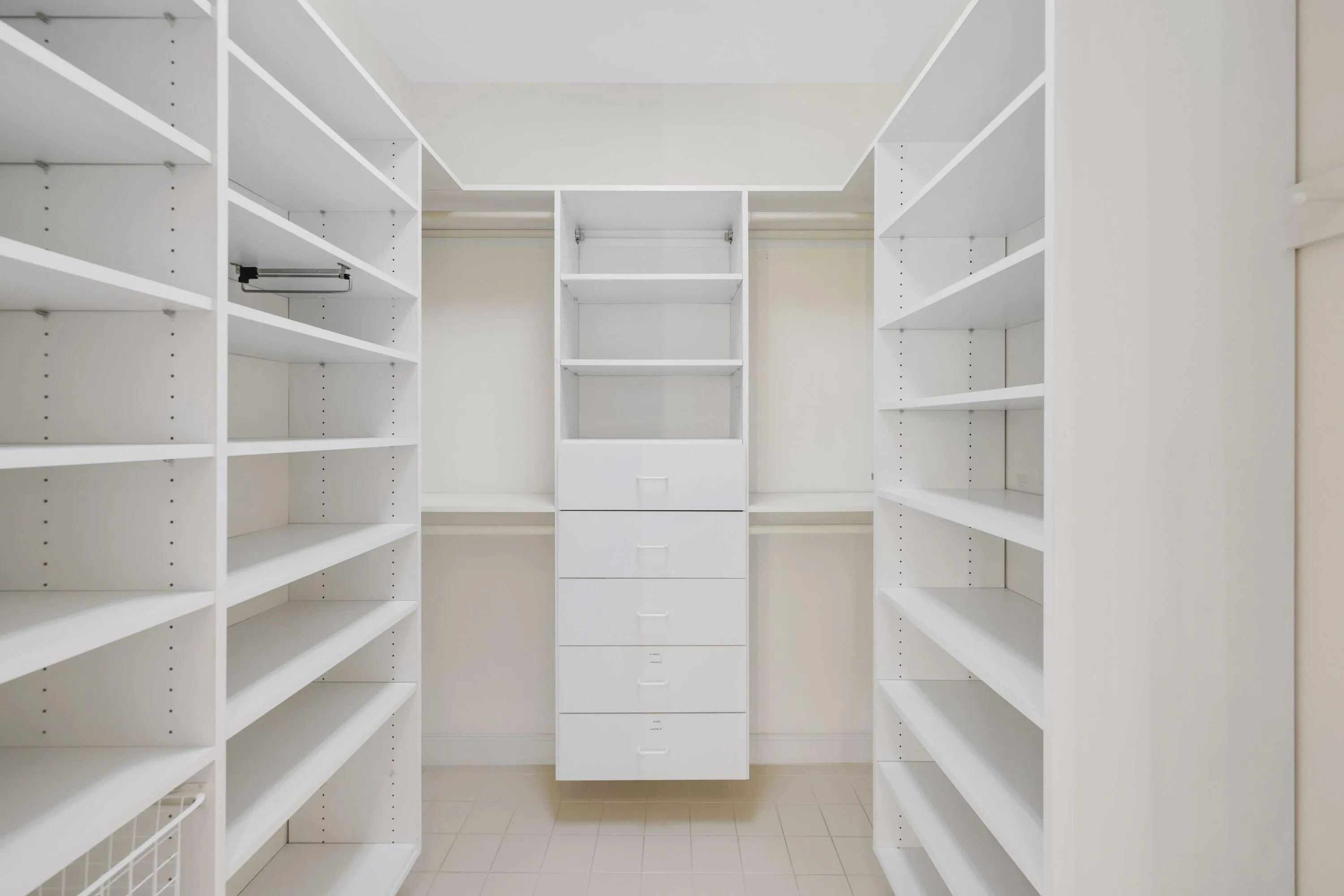 Primary closet