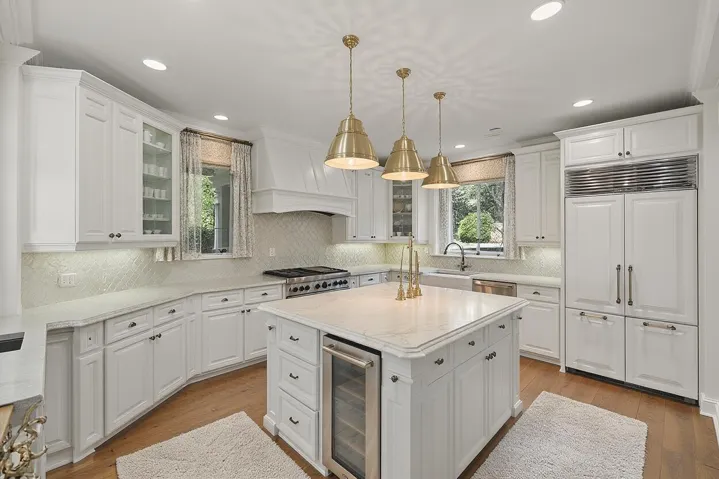 Virtually staged kitchen