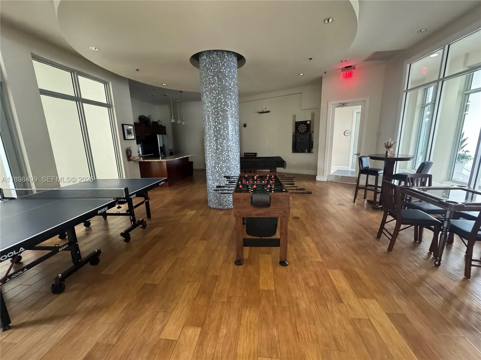 Foosball, ping pong table pool table, darts etc