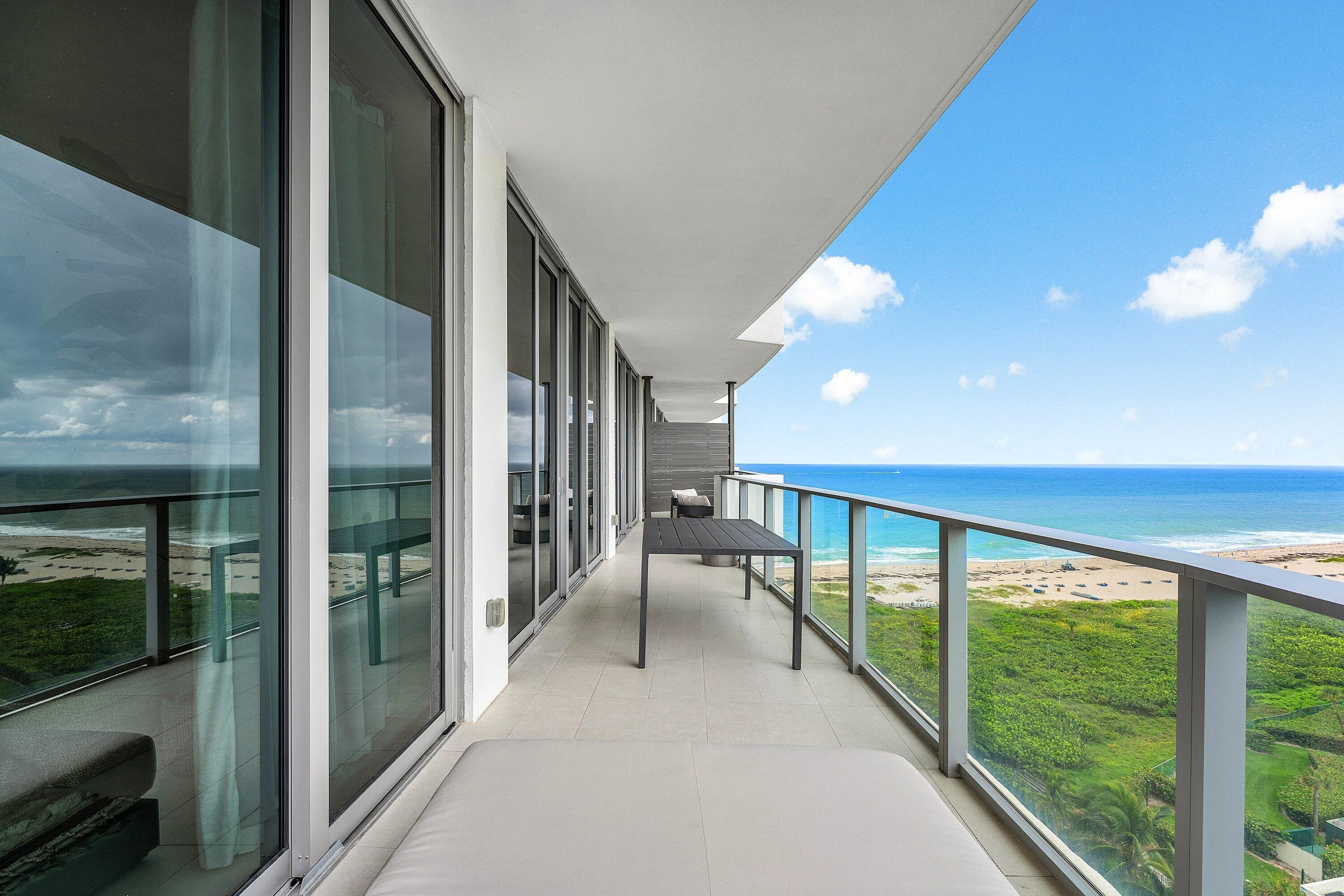 Ocean and Intracoastal views from both bedrooms and living room