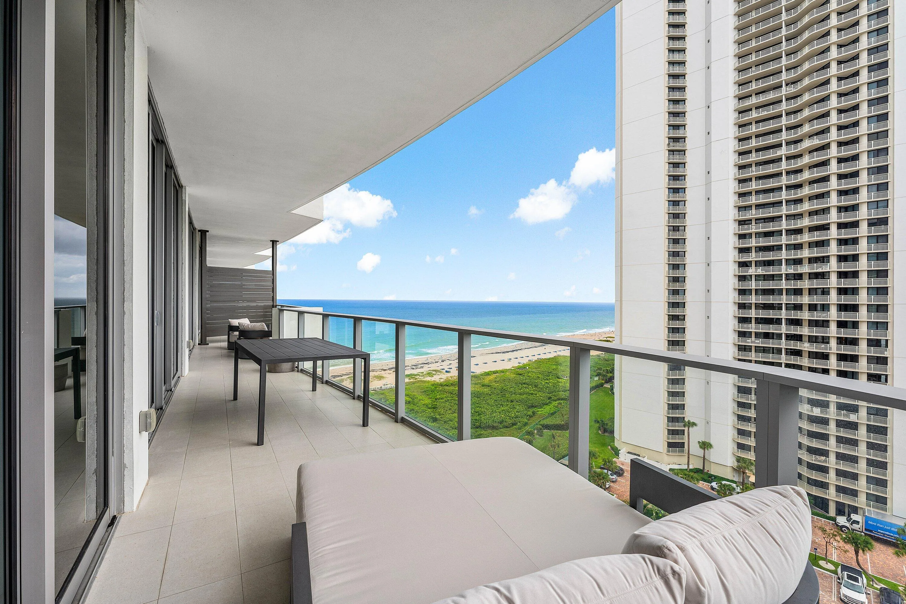Ocean and Intracoastal views from both bedrooms and living room