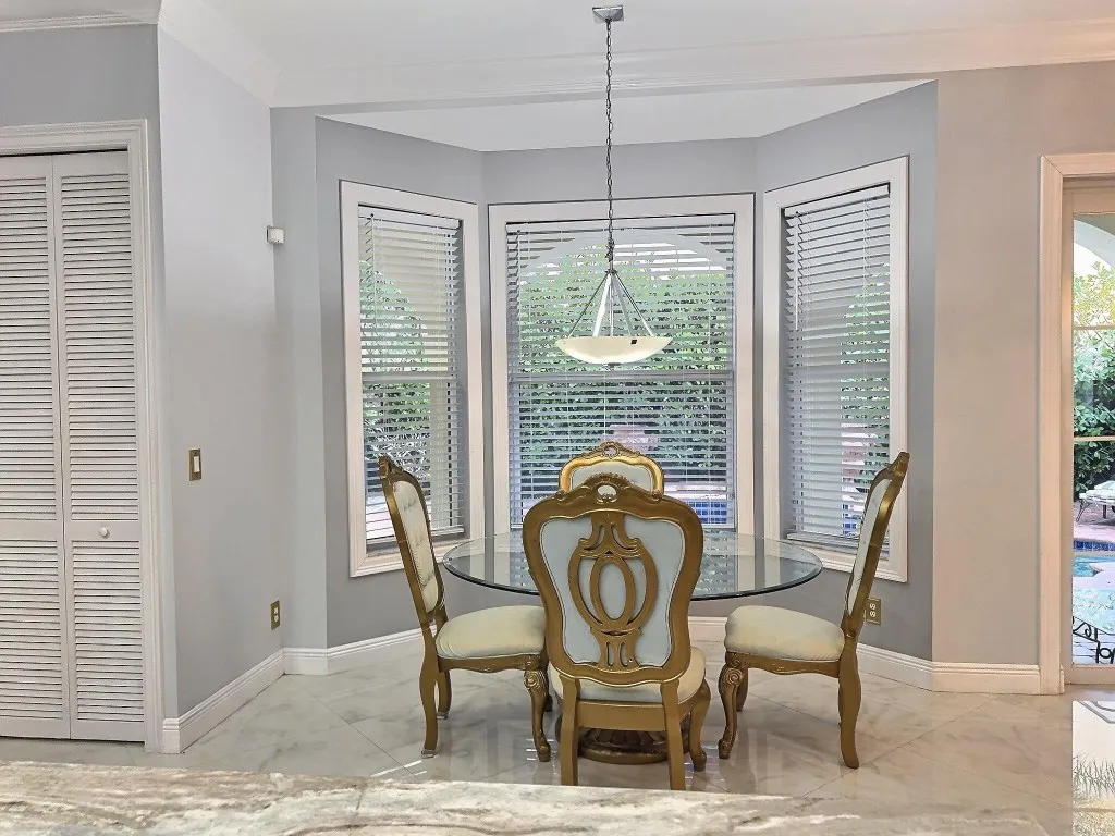 Breakfast nook in kitchen
