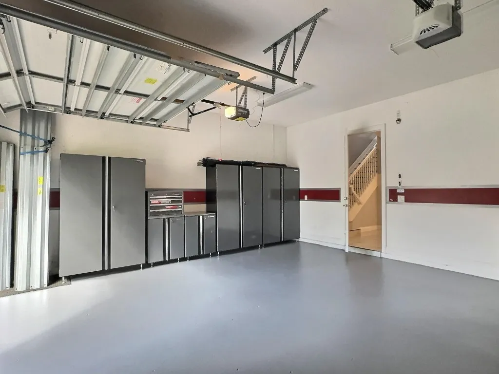 tons of organized storage in garage