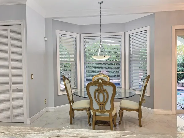 Breakfast nook in kitchen