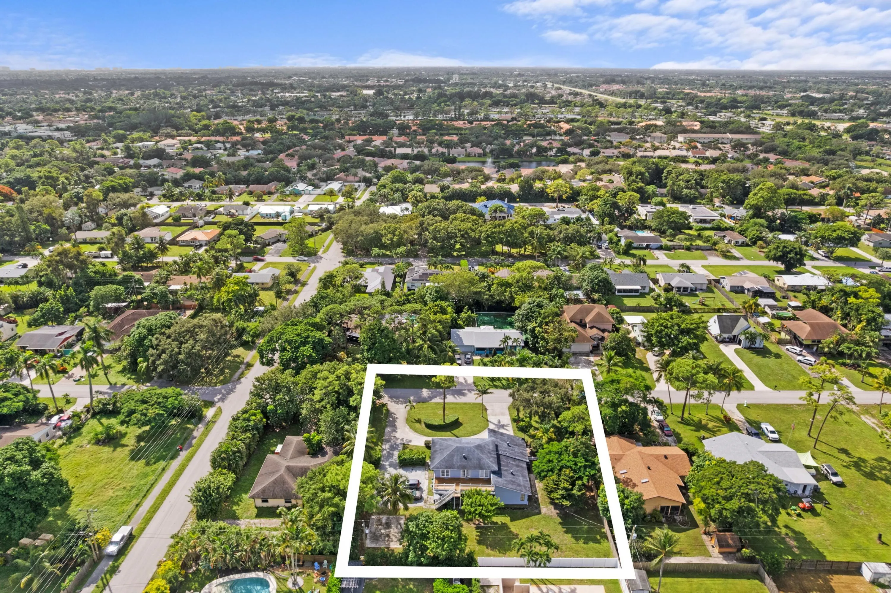 Aerial Neighborhood View