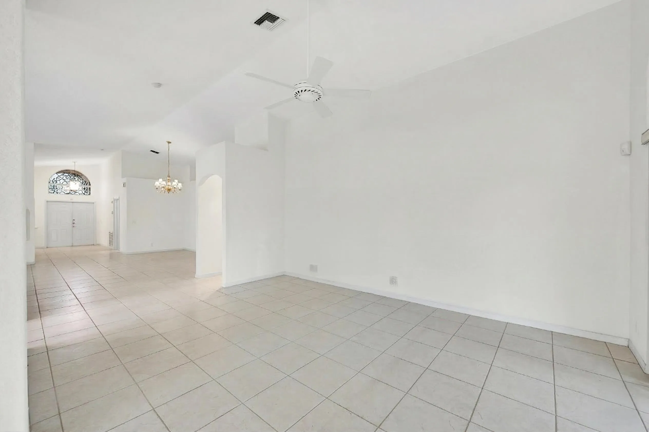 Looking towards front door