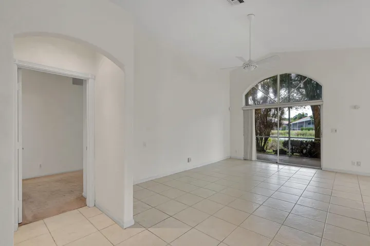 Looking towards back of house and lake