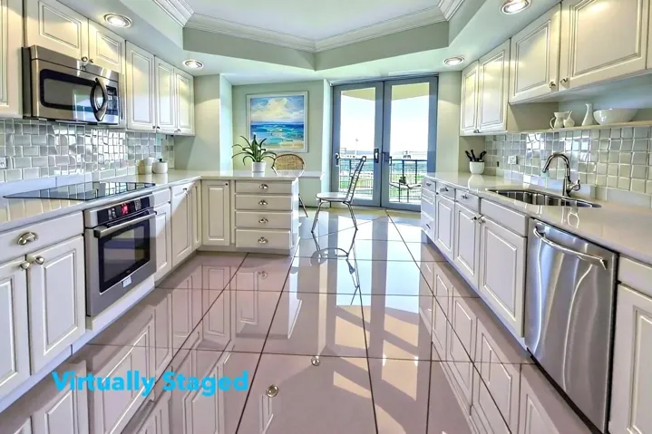 Kitchen Virtually Staged