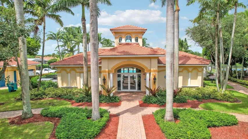 front of clubhouse