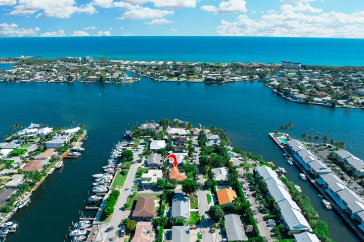 Located on its own little island. steps to the intracoastal waterway single family home -make it your own.NO HOA- Located on a large corner lot- family oriented & Fishing community minutes to the Boynton inlet (tight lines). East of Federal highway & located on the Boynton Beach spillway. 3 Bedroom 2 baths. 2 Parking spaces and plenty of space for a pool & parking for a boat trailer or RV. Private Boat lifts available for rent. Minutes to the beach and downtown- Go by land or water -boat, bike, car, golf cart or even the boynton circuit car for $1 to Banana Boat or Two Georges. Publix or the beach