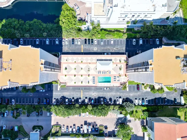Drone Above Pool Terrace