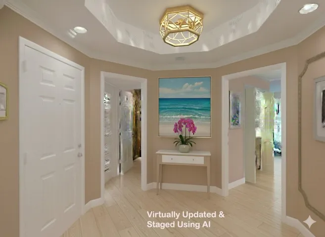 Virtually Staged Foyer