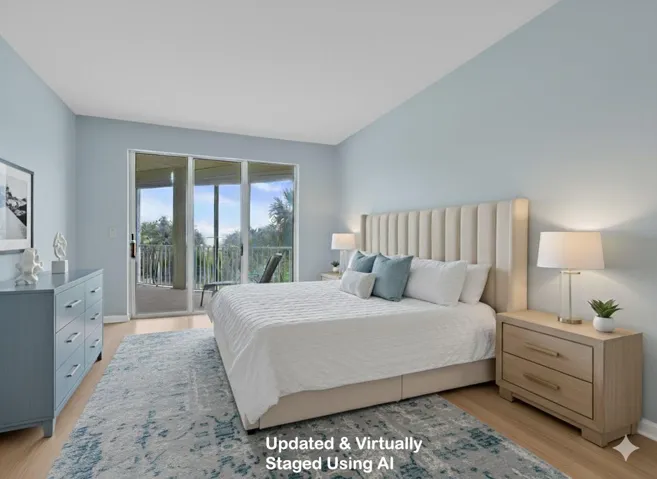 Virtually Updated and Staged Bedroom using AI