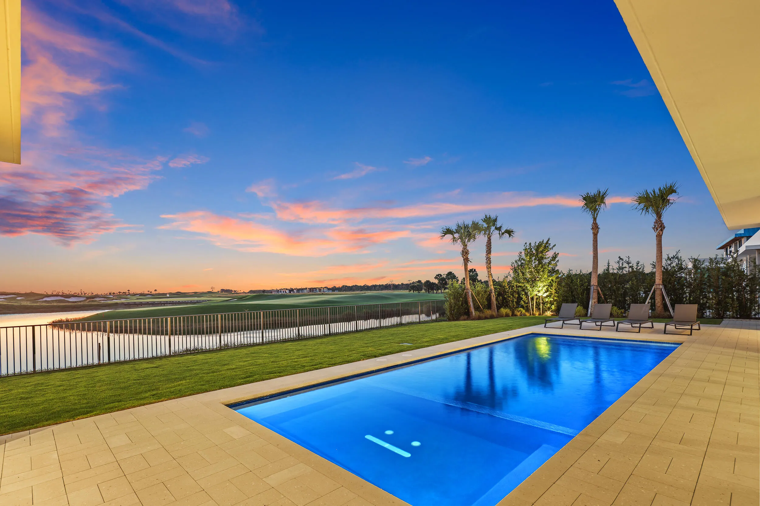 Twilight Pool View