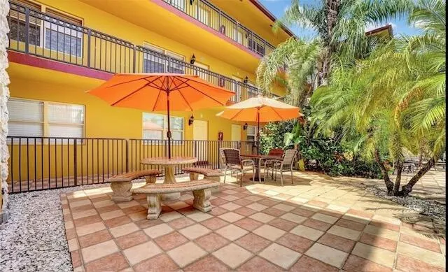 Patio area off of pool