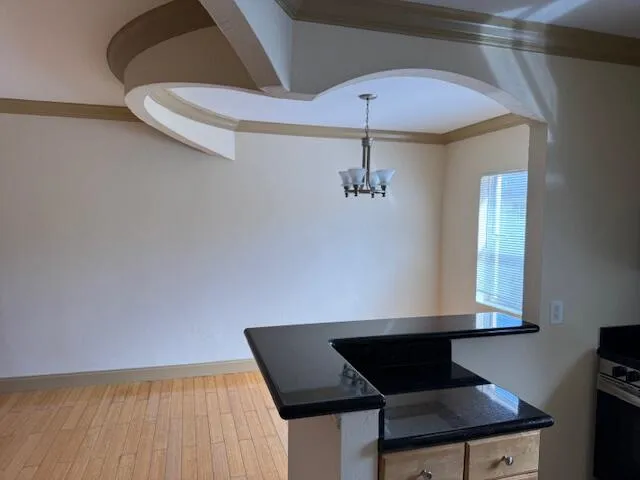 View into breakfast area