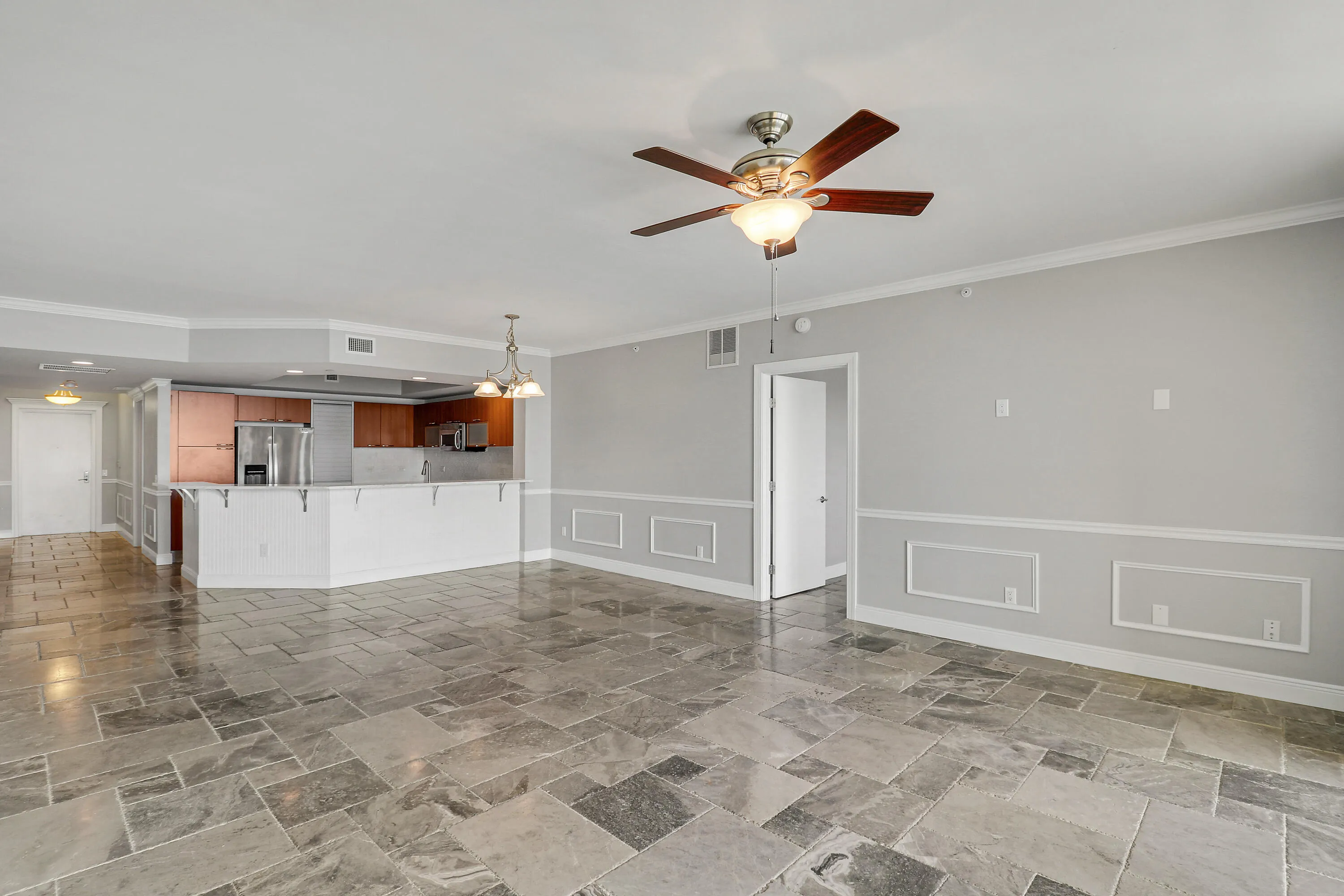 liv kitchen hall unfurnished