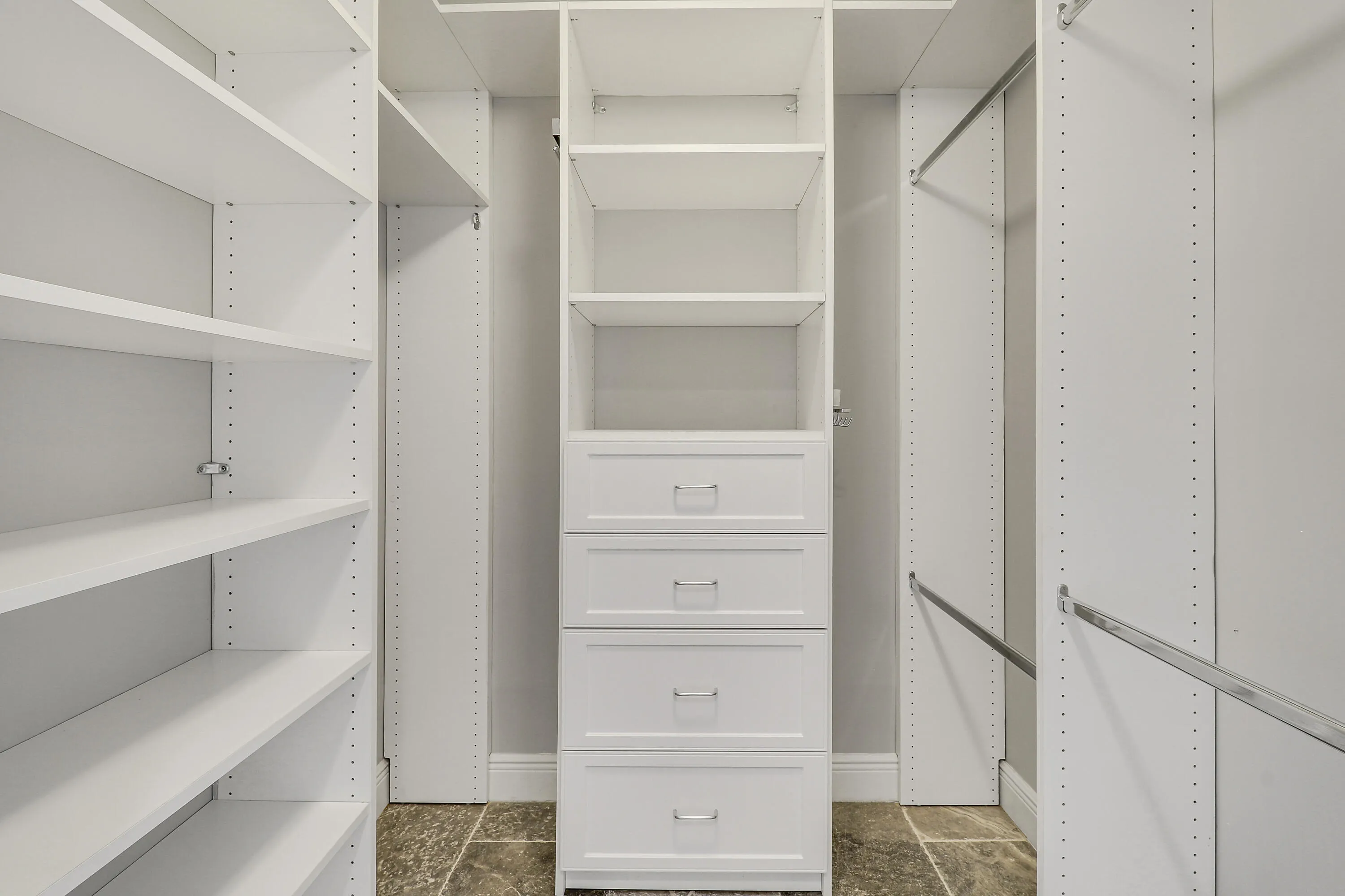 This is 1 or 2 master custom finished walk in closets.
