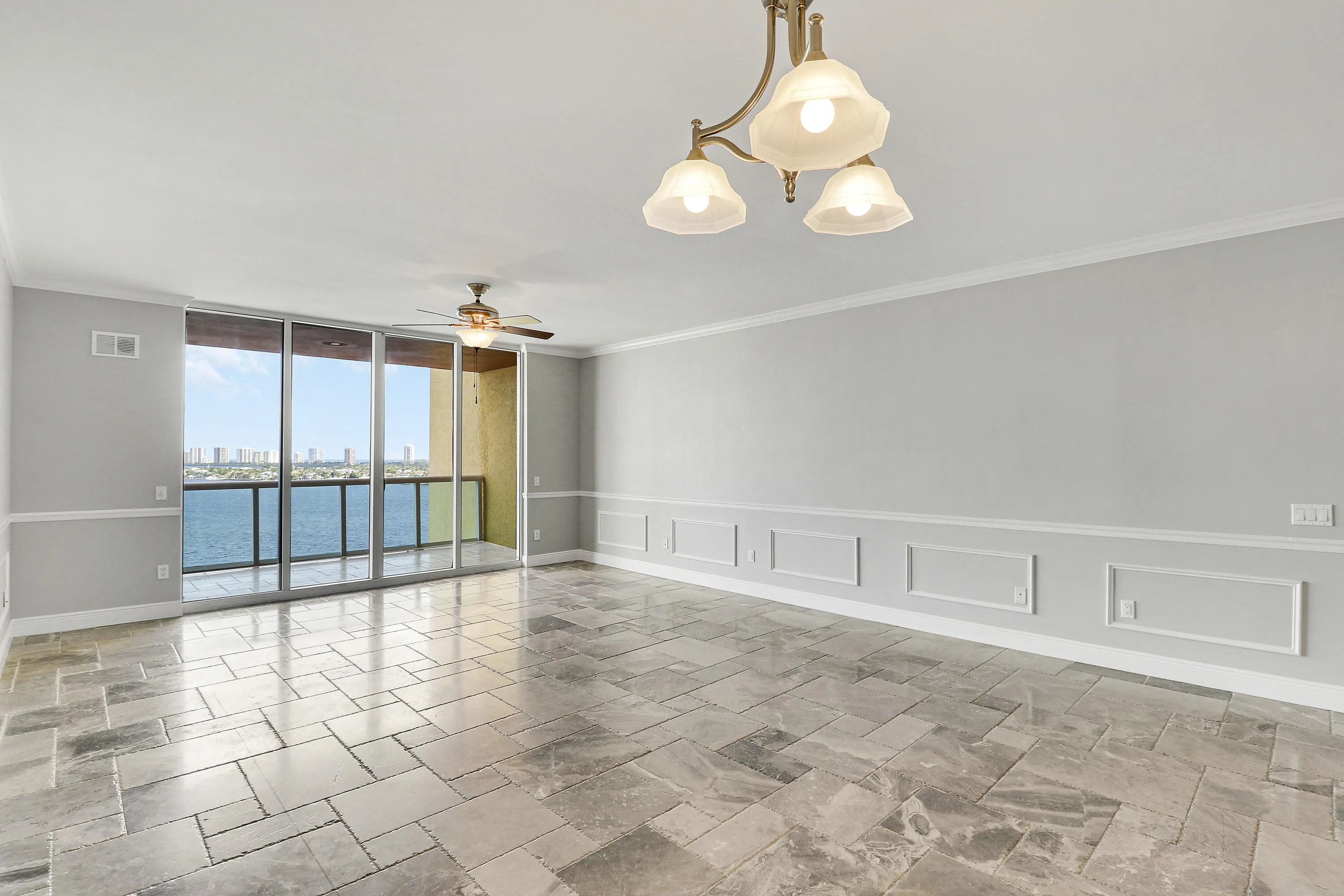 Turkish marble floors throughout. Not only are they beautiful, but these floors are also very low maintenance.