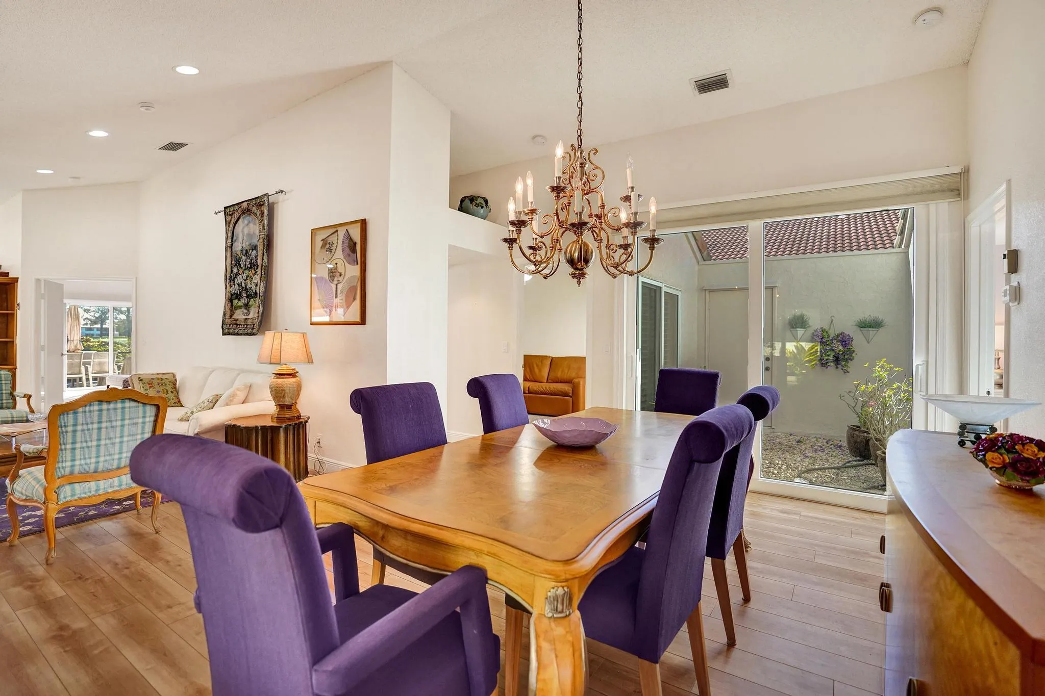 Open View of atrium and great room.