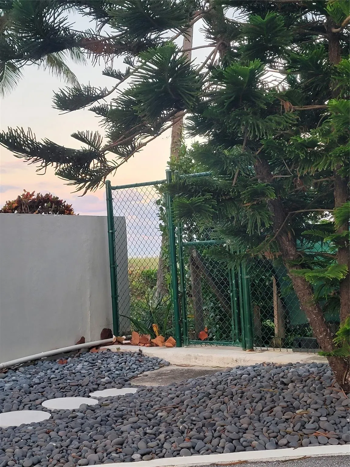 Private entrance to the beach by Admiralty building at 750 N Ocean Blvd