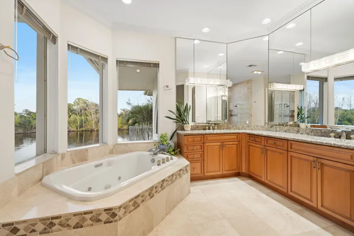 Upstairs master bathroom