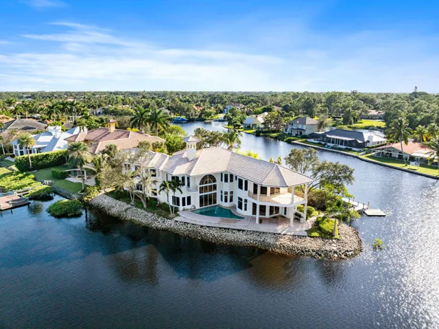 Point Lot with Panoramic view of the Loxahatchee River on a peninsula