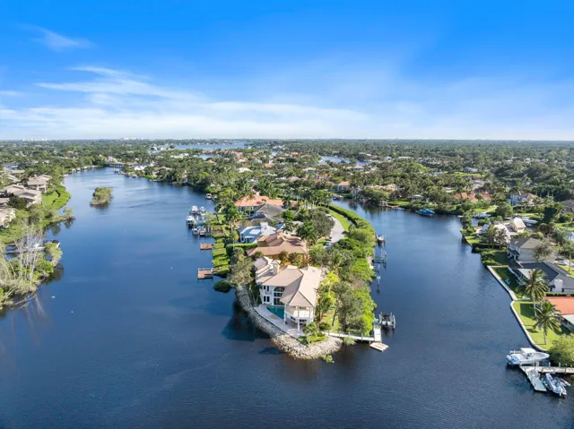 Point Lot with Panoramic view of the Loxahatchee River on a peninsula