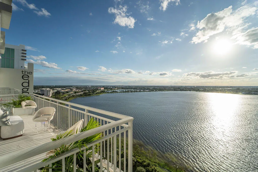 Balcony looking at Clear Lake