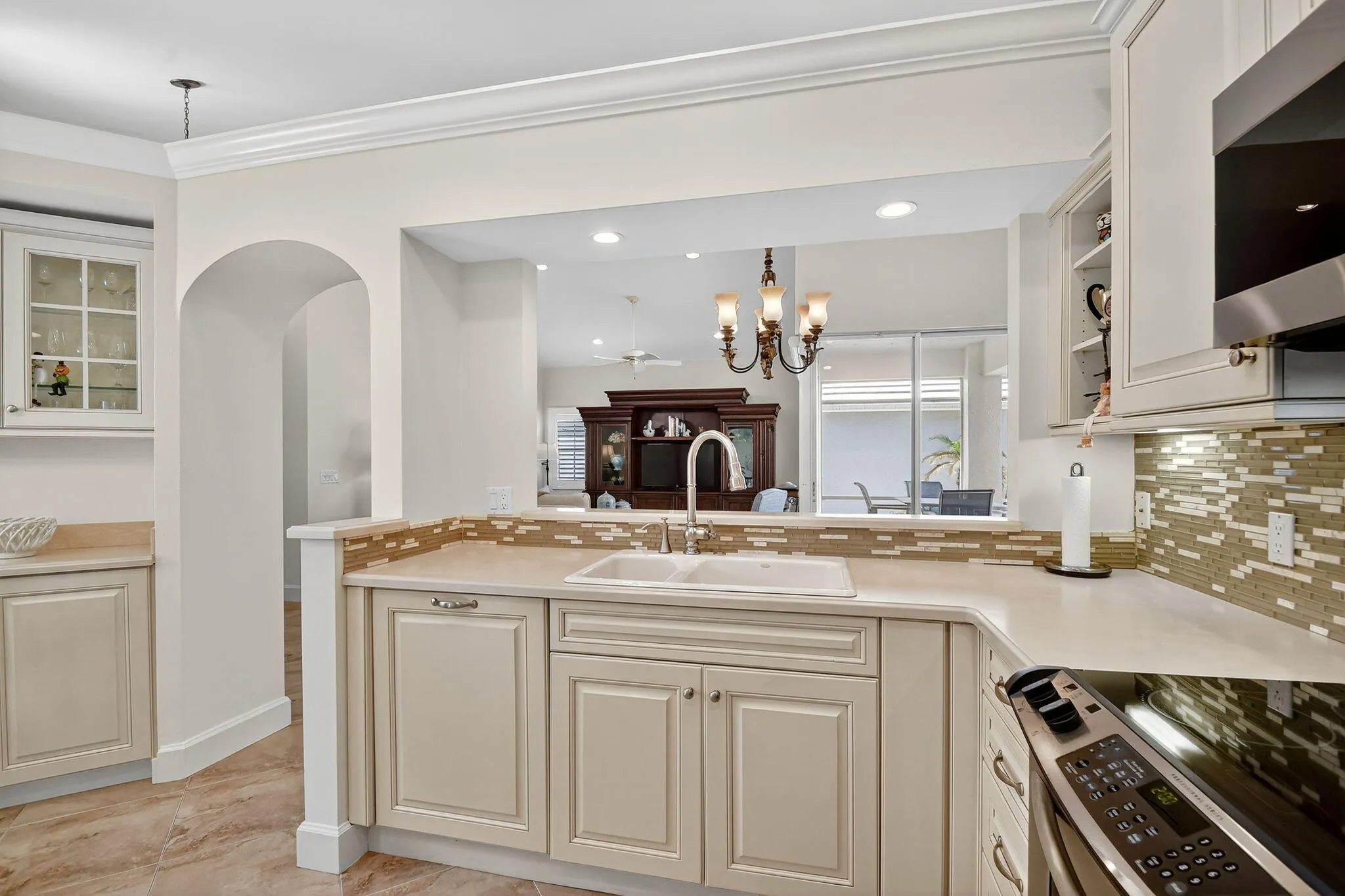 Kitchen looking out