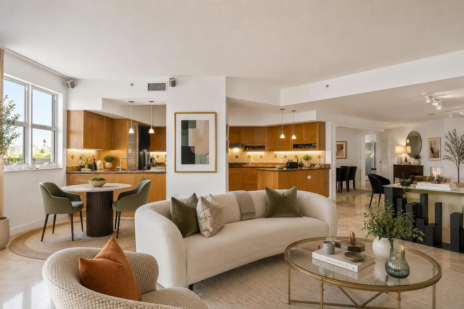 Main Open Living Space-Virtually Staged