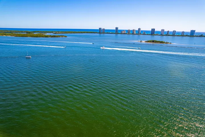 Aerial of Intracoastal & Singer Island